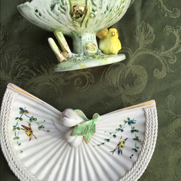 ⚜️ VINTAGE Italian Porcelain HANDPAINTED Decor Soap Dish Ucago - Picture 5 of 16